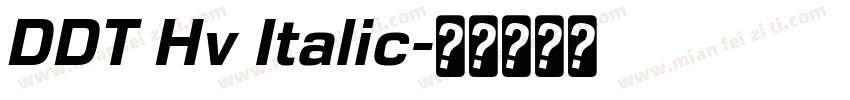 DDT Hv Italic字体转换